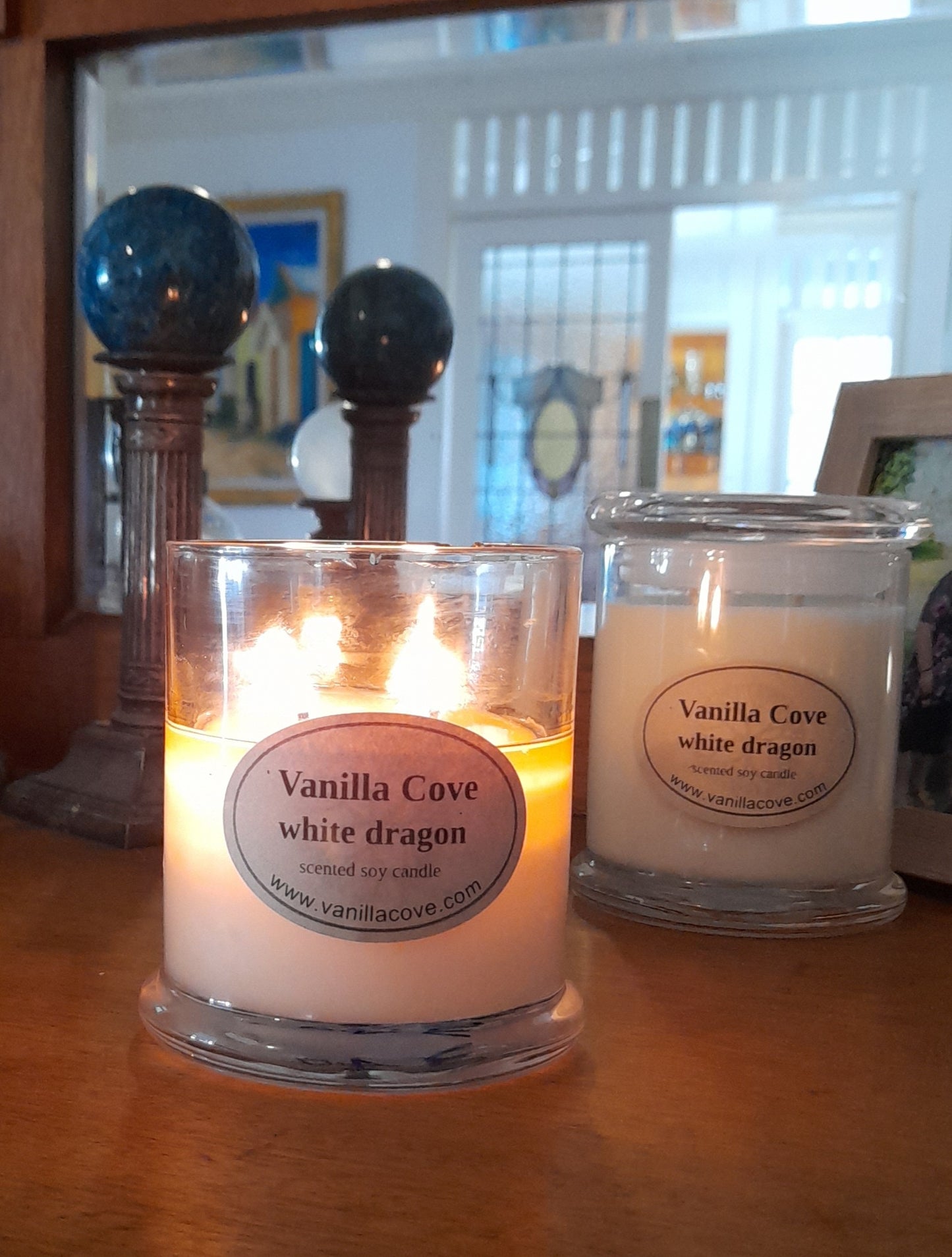 50 hour White Dragon Candle