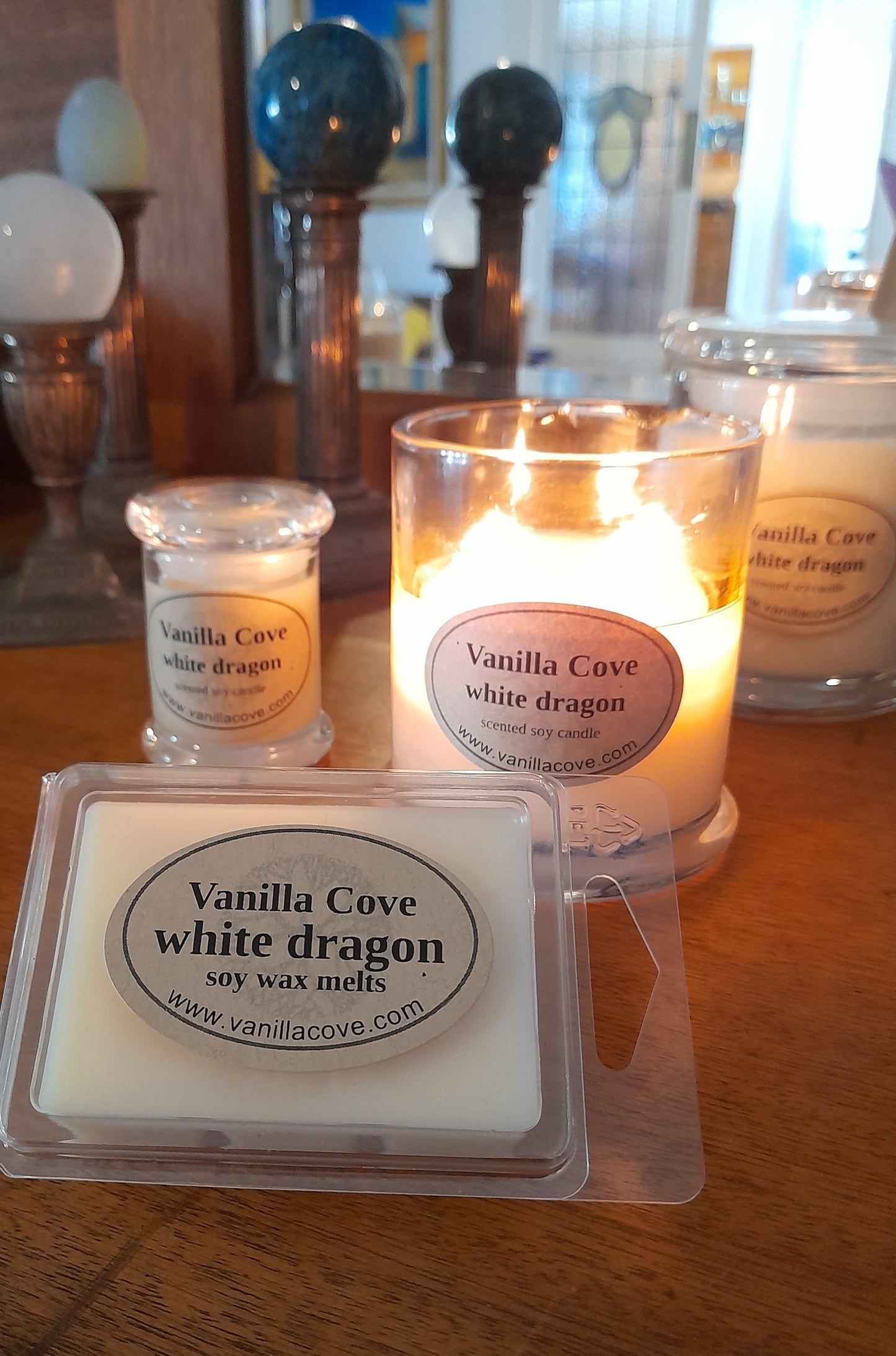 50 hour White Dragon Candle