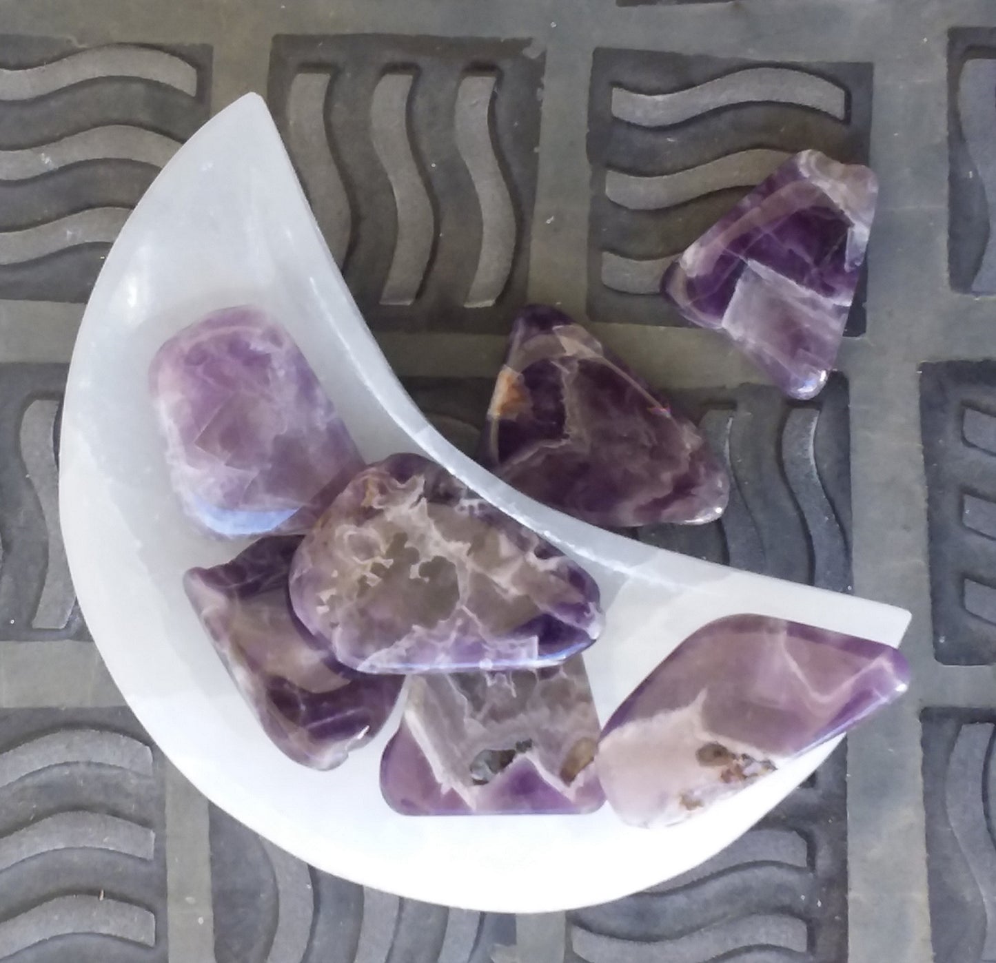 Tumbled Stone Amethyst flat