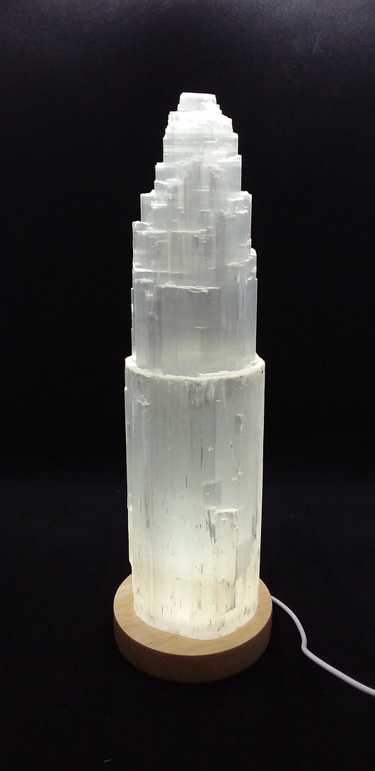 Led Light Selenite tower 30cm
