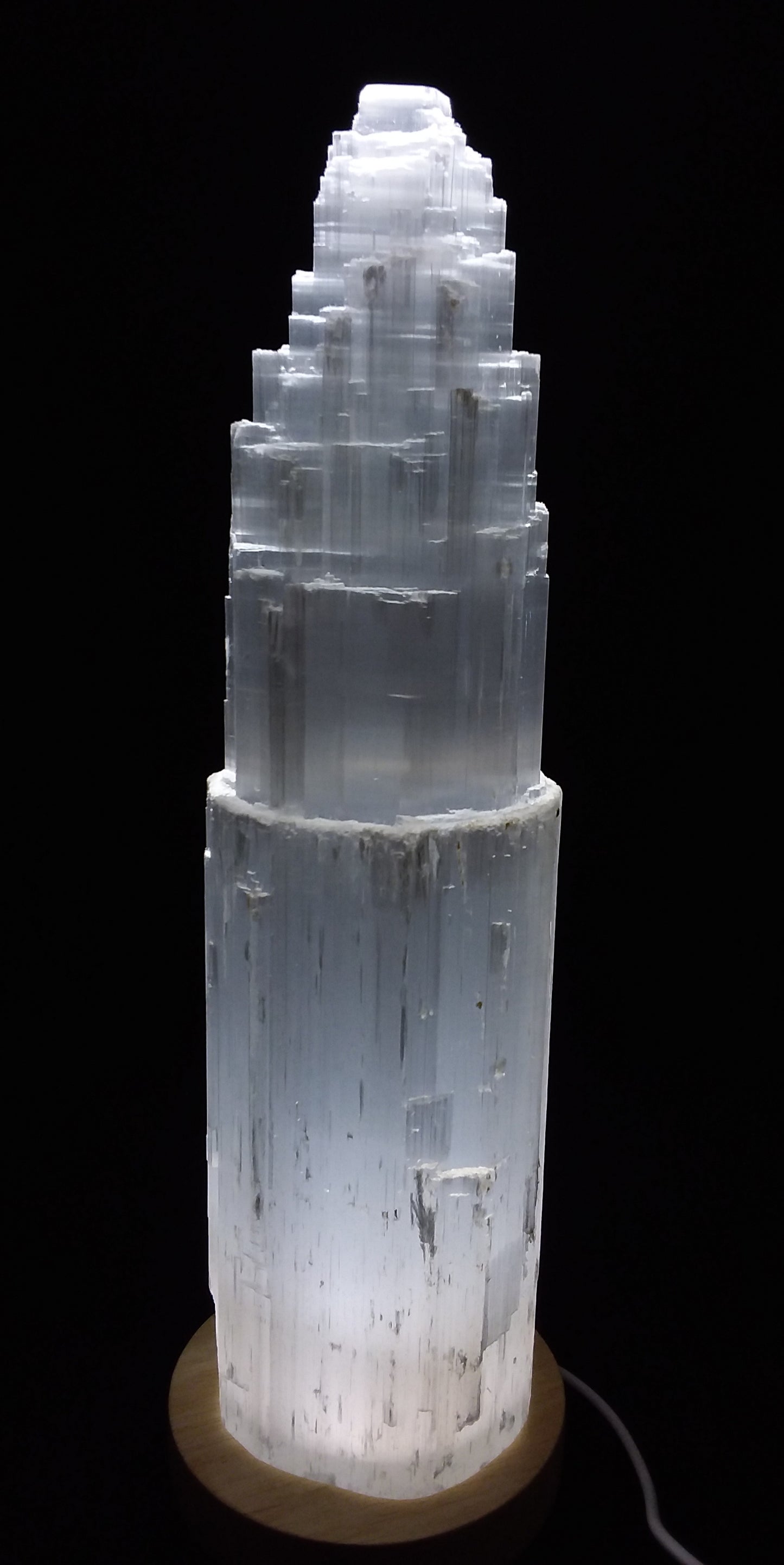 Led Light Selenite tower 30cm