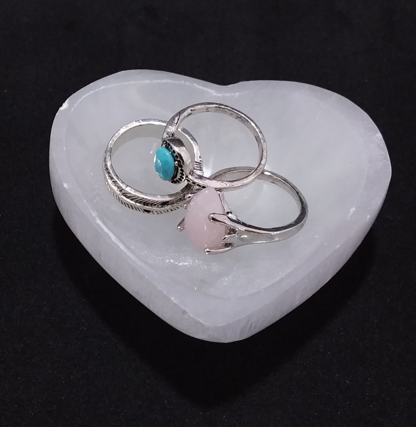 Bowl Selenite Heart small