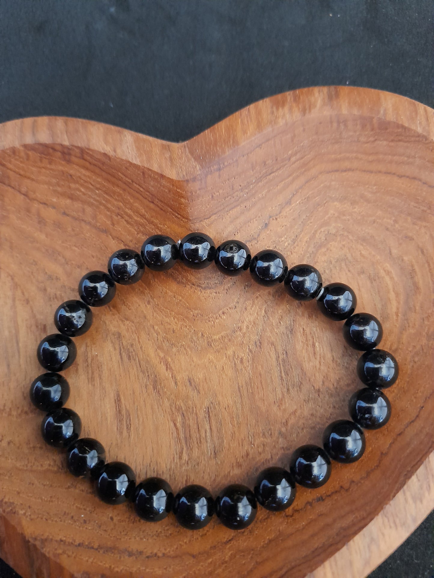 Bracelet - Black Tourmaline Beads