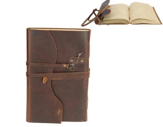 Journal Leather Large, with Key