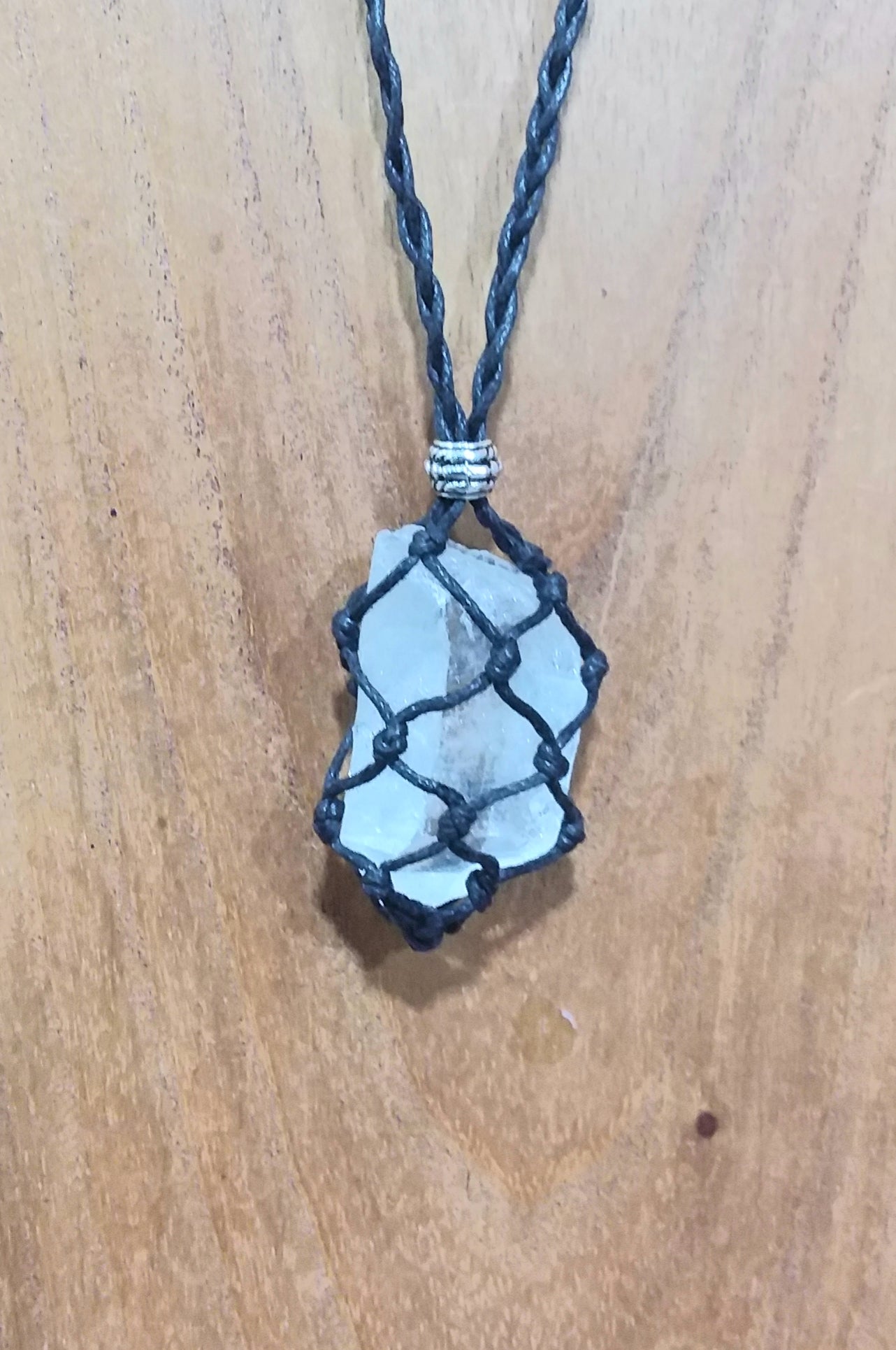 Necklace Net Clear Quartz