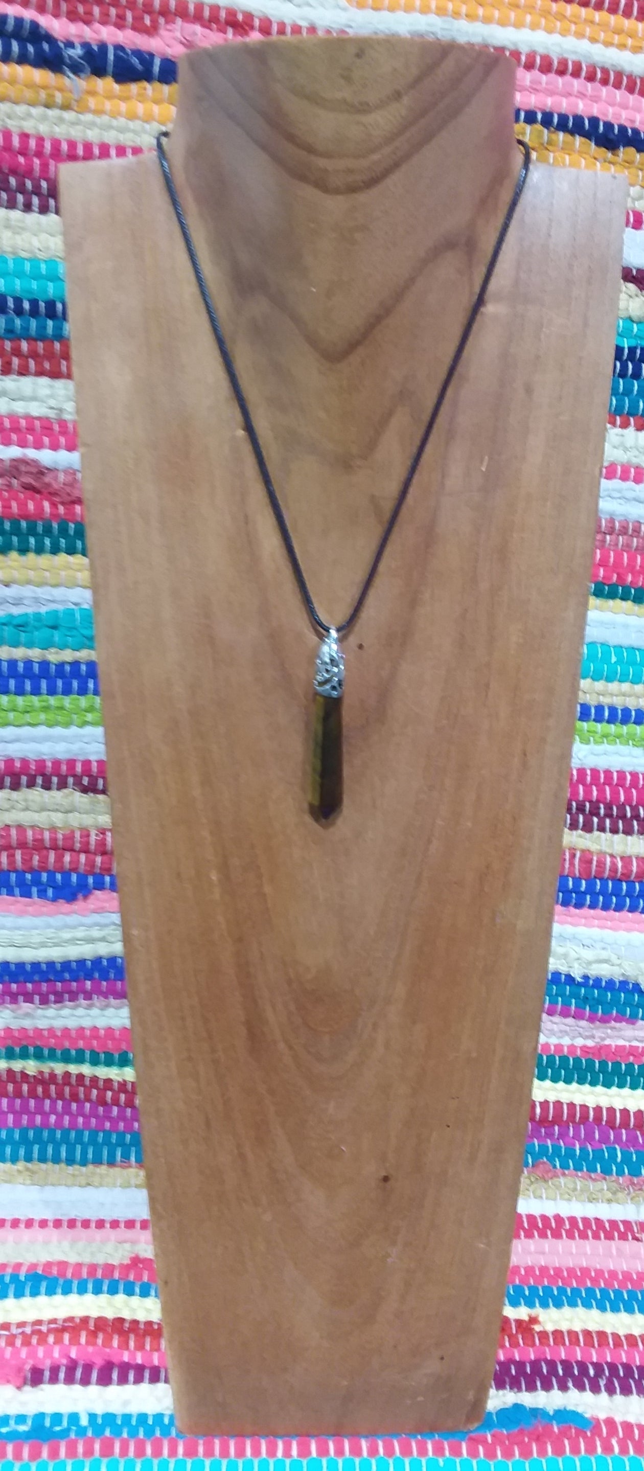 Necklace Long Point Tigers Eye