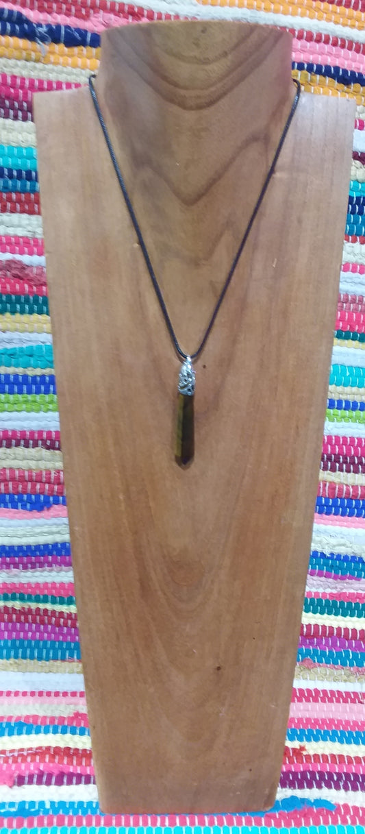 Necklace Long Point Tigers Eye