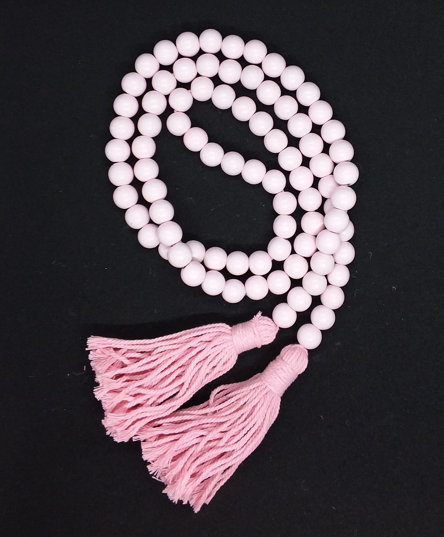 Wood Bead Necklace - Pink