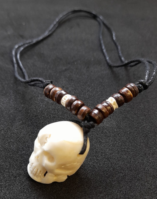 Necklace Skull - Bone