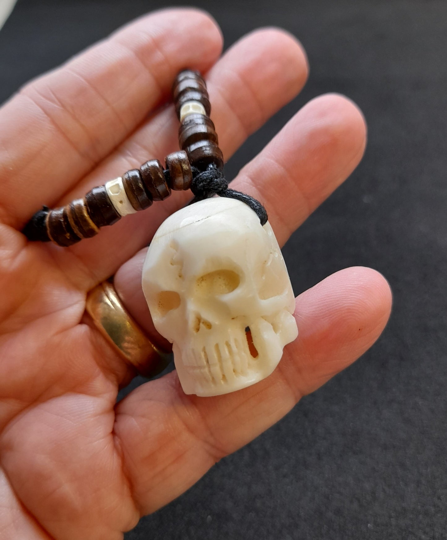 Necklace Skull - Bone