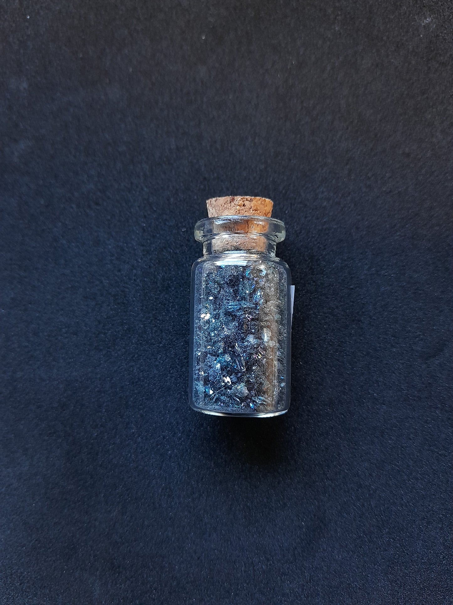 Mini bottle of Rainbow Hematite Crystal Chips