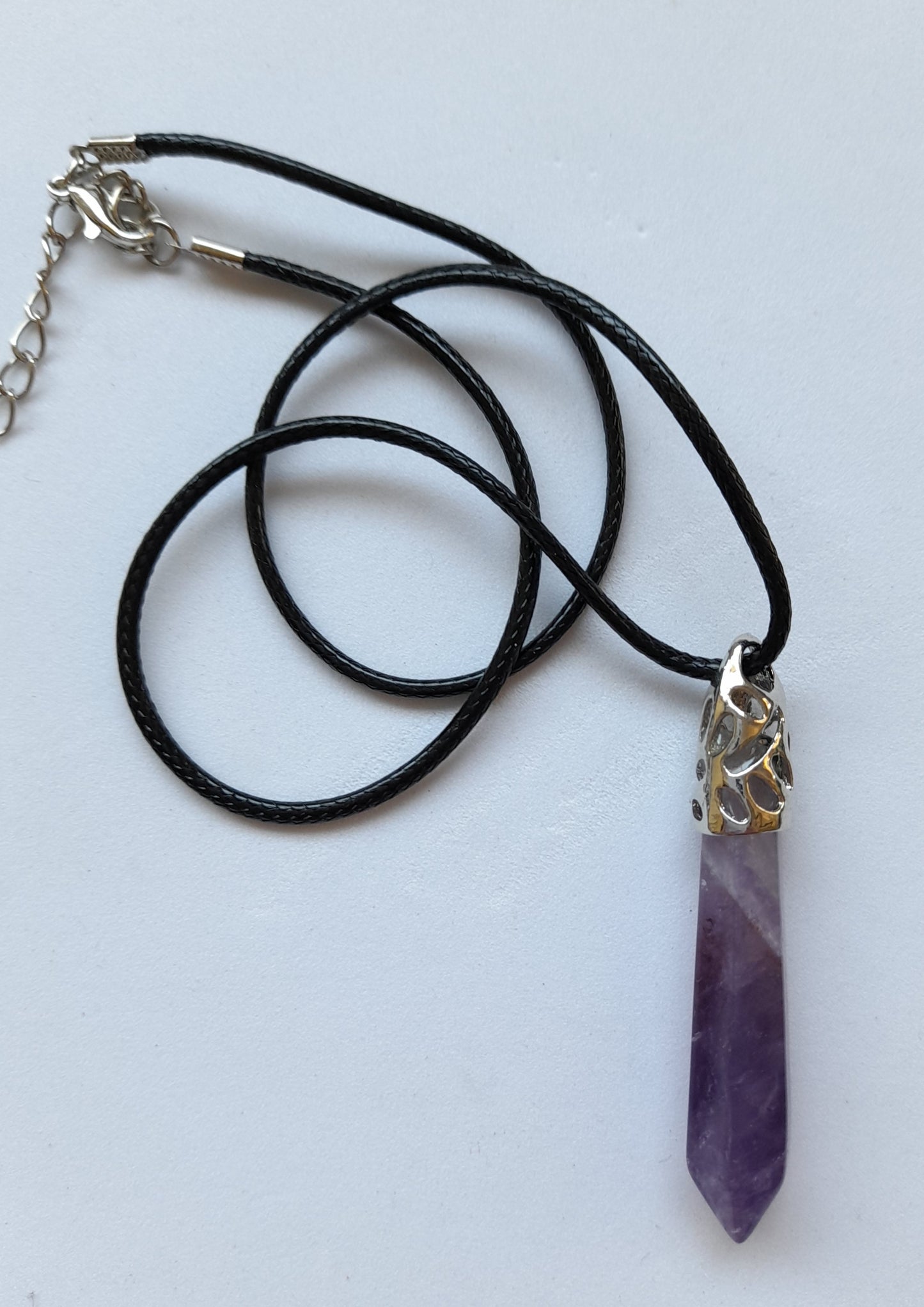 Necklace Long Point Amethyst