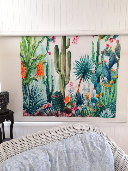 Wall Hanging Tapestry Cactus Garden