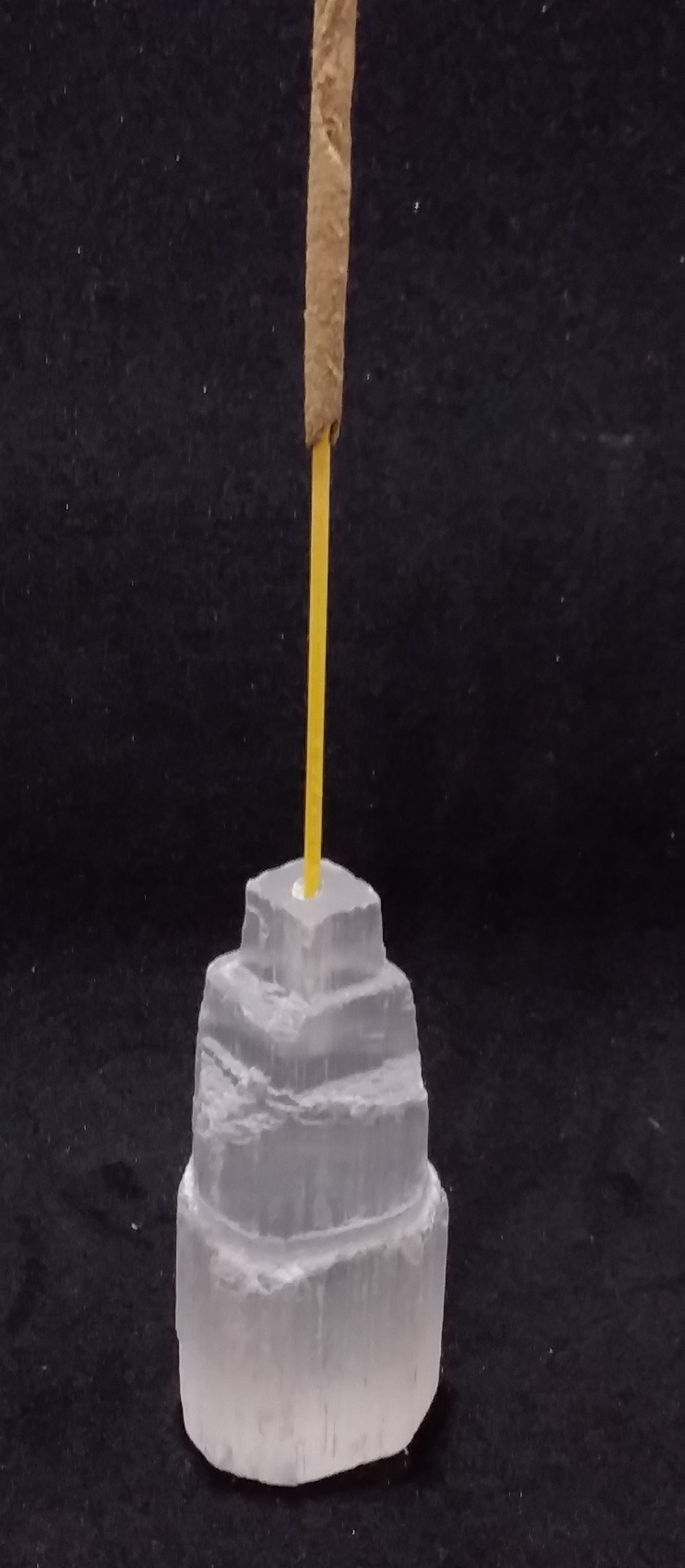 Incense Holder Selenite Tower