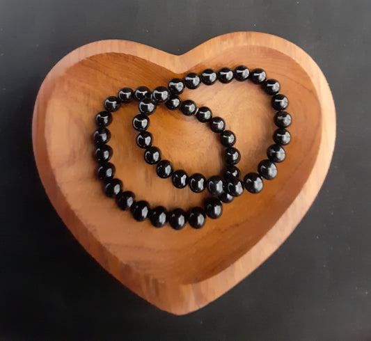 Bracelet - Black Tourmaline Beads