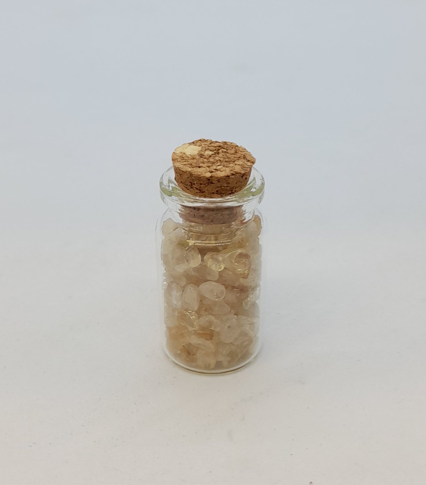 Mini bottle of Citrine Crystal Chips