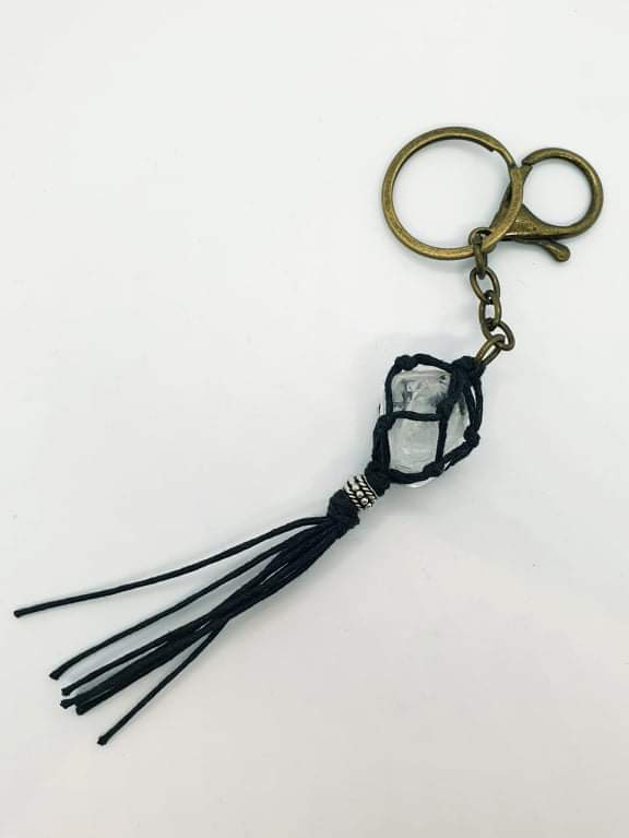 Keyring - Clear Quartz